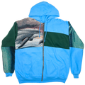Dolphin Patchwork Tapestry Zip Up Hoodie