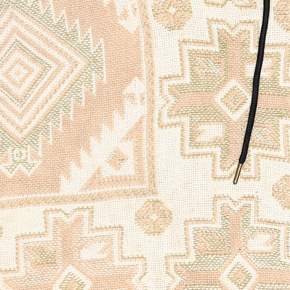 Peach Southwest Patchwork Tapestry Zip Up