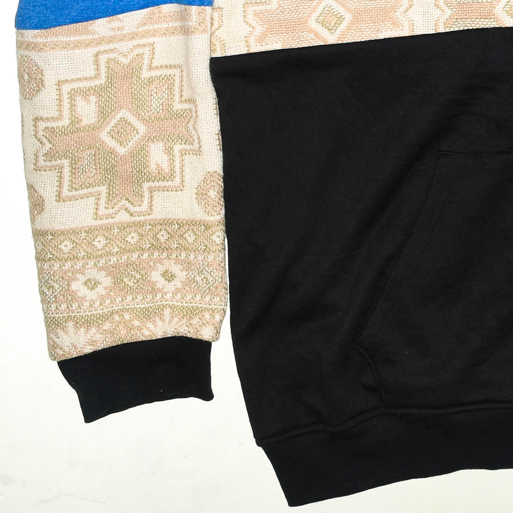 Peach Southwest Patchwork Tapestry Zip Up