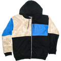 Peach Southwest Patchwork Tapestry Zip Up
