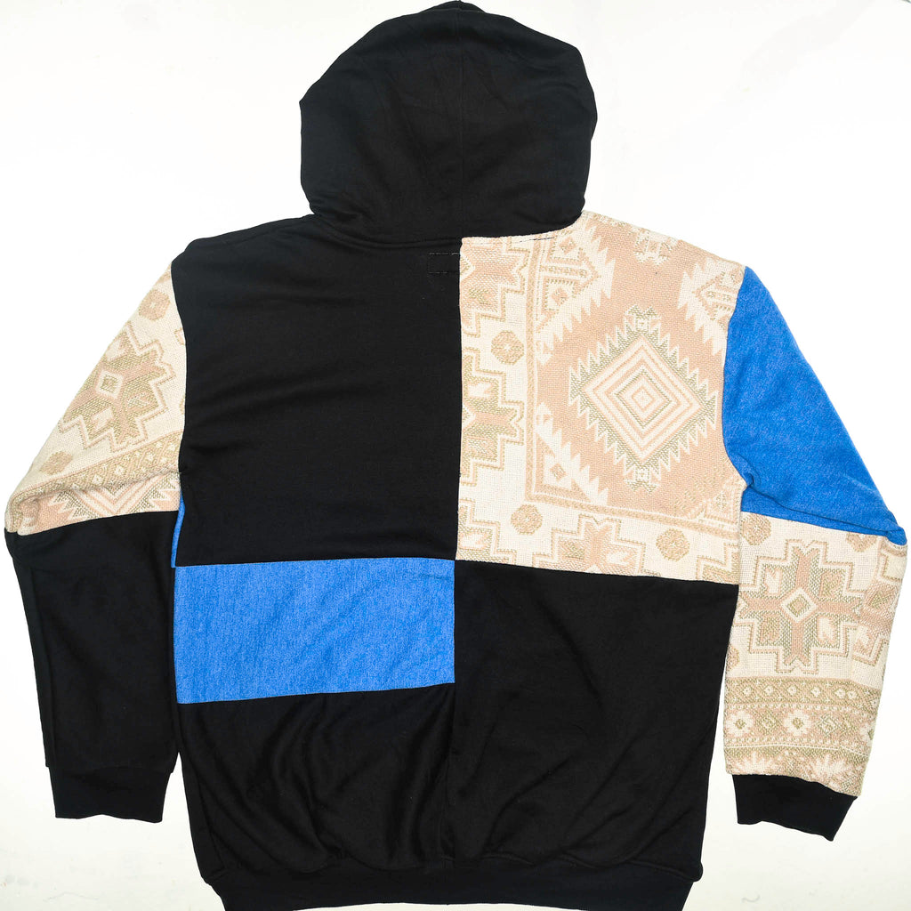 Peach Southwest Patchwork Tapestry Zip Up