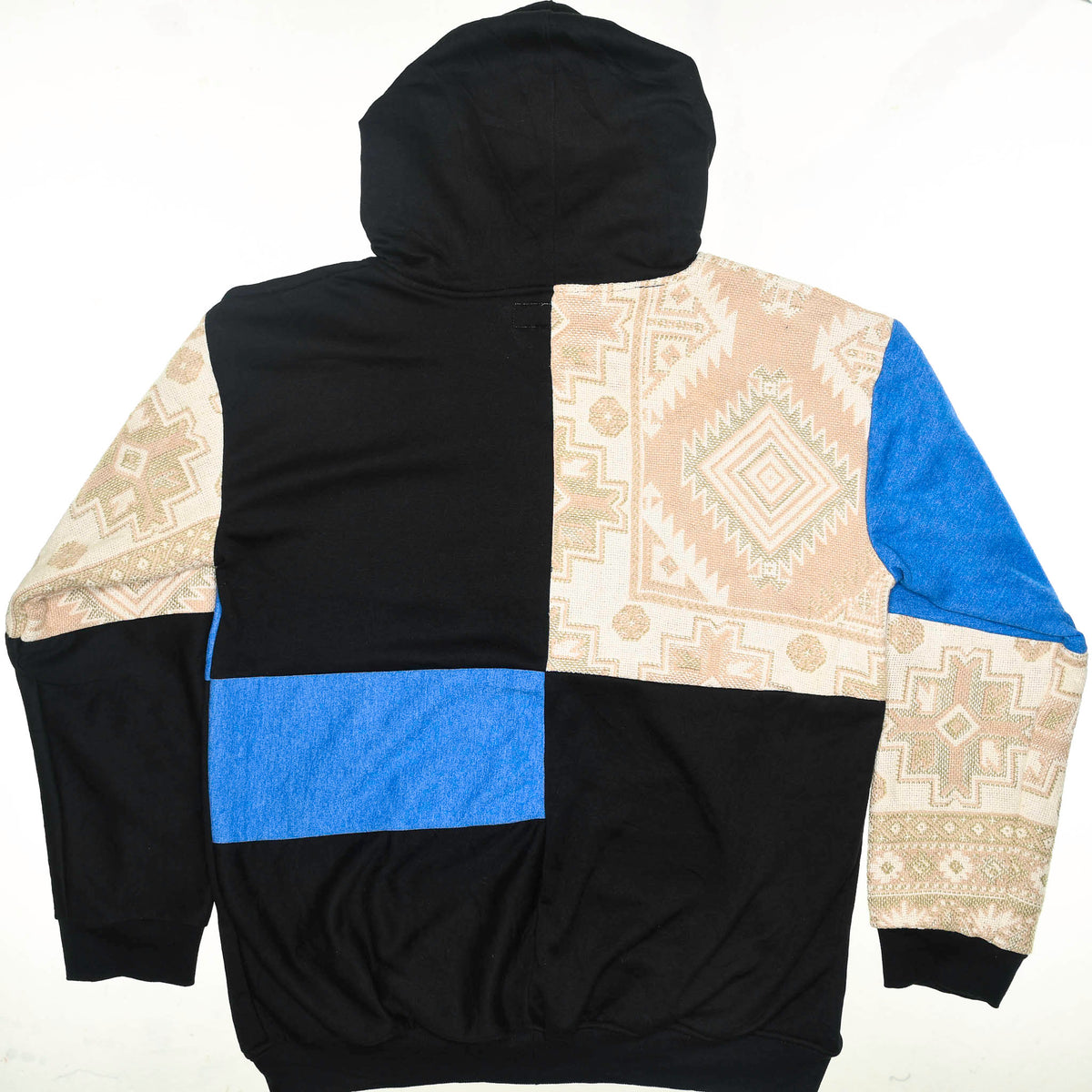 Peach Southwest Patchwork Tapestry Zip Up