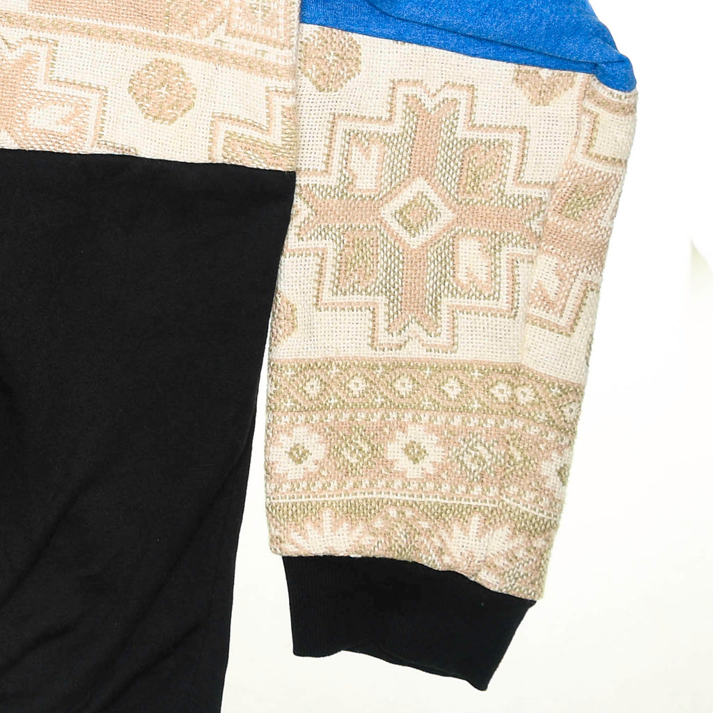 Peach Southwest Patchwork Tapestry Zip Up