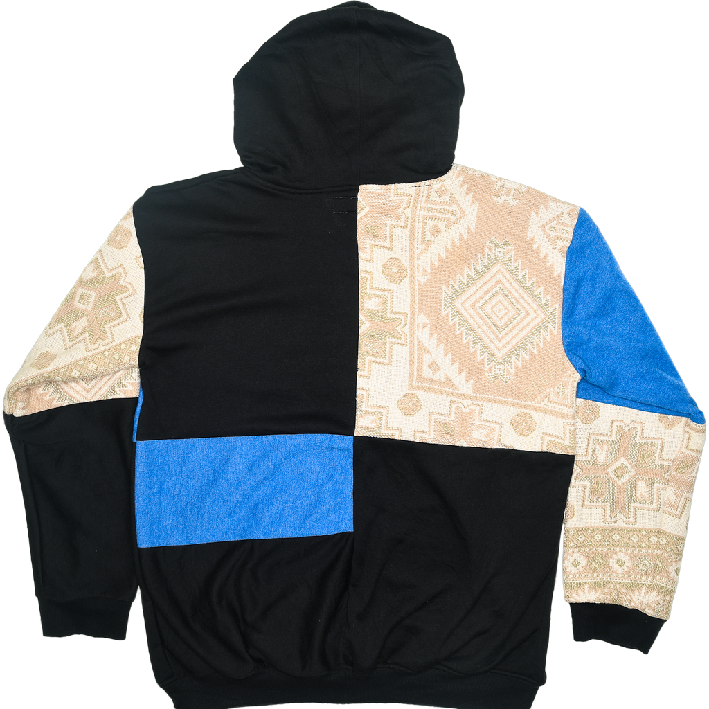 Peach Southwest Patchwork Tapestry Zip Up
