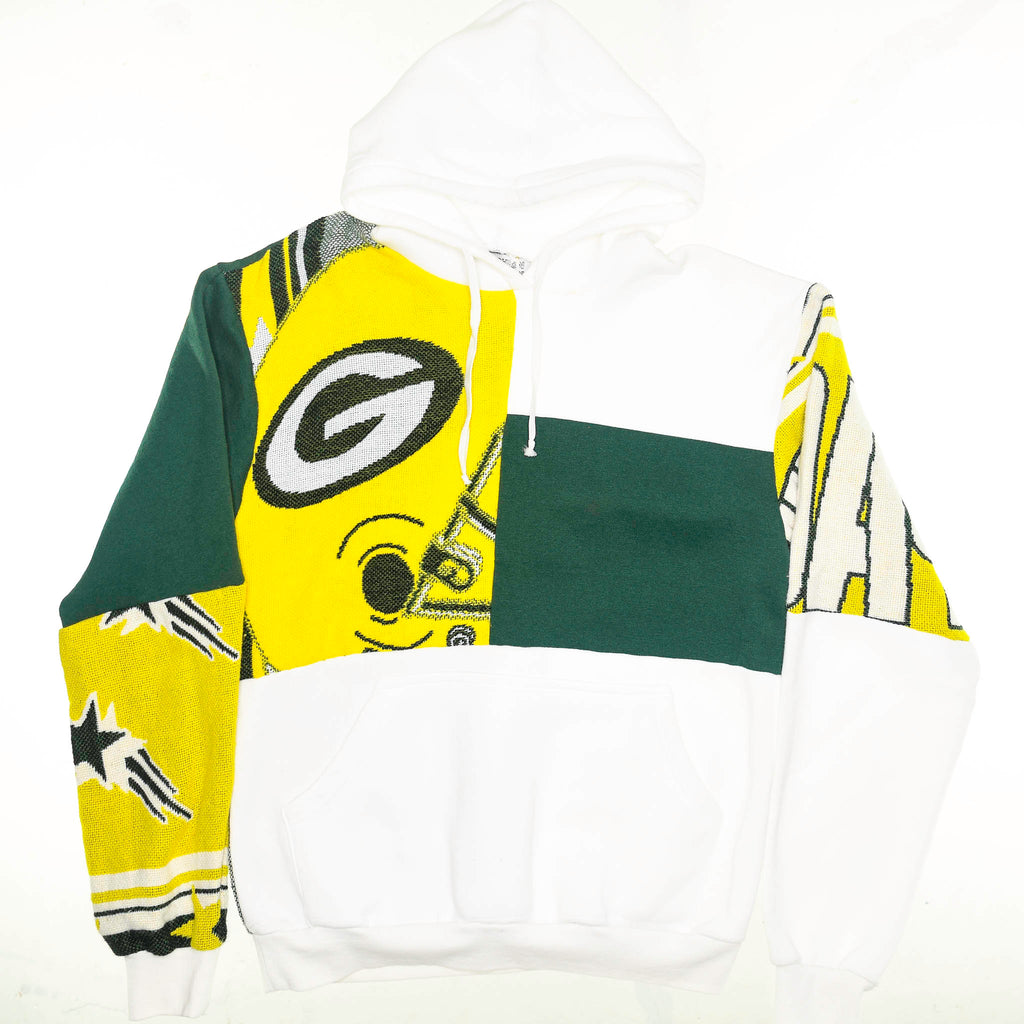 Green Bay Packers Patchwork Tapestry Hoodie