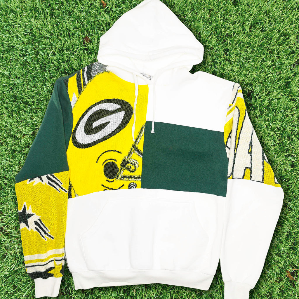 Green Bay Packers Patchwork Tapestry Hoodie