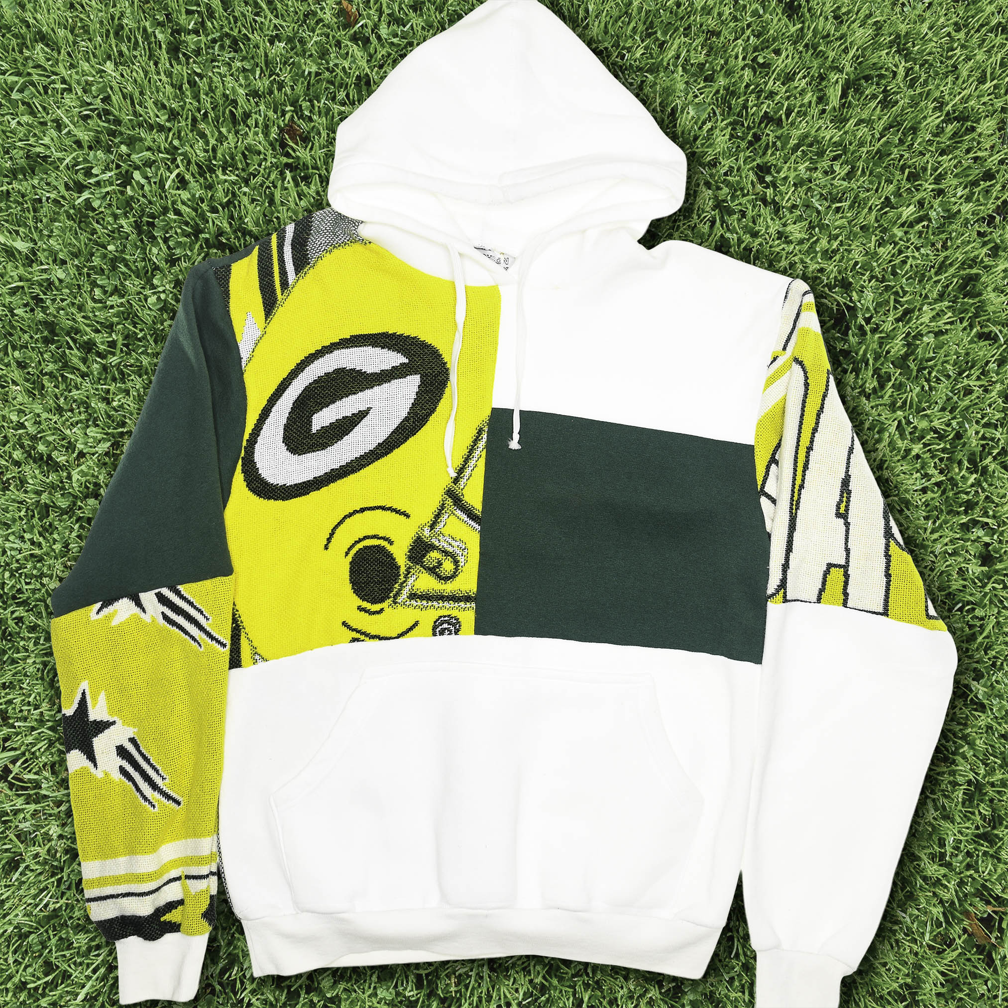 Green Bay Packers Patchwork Tapestry Hoodie