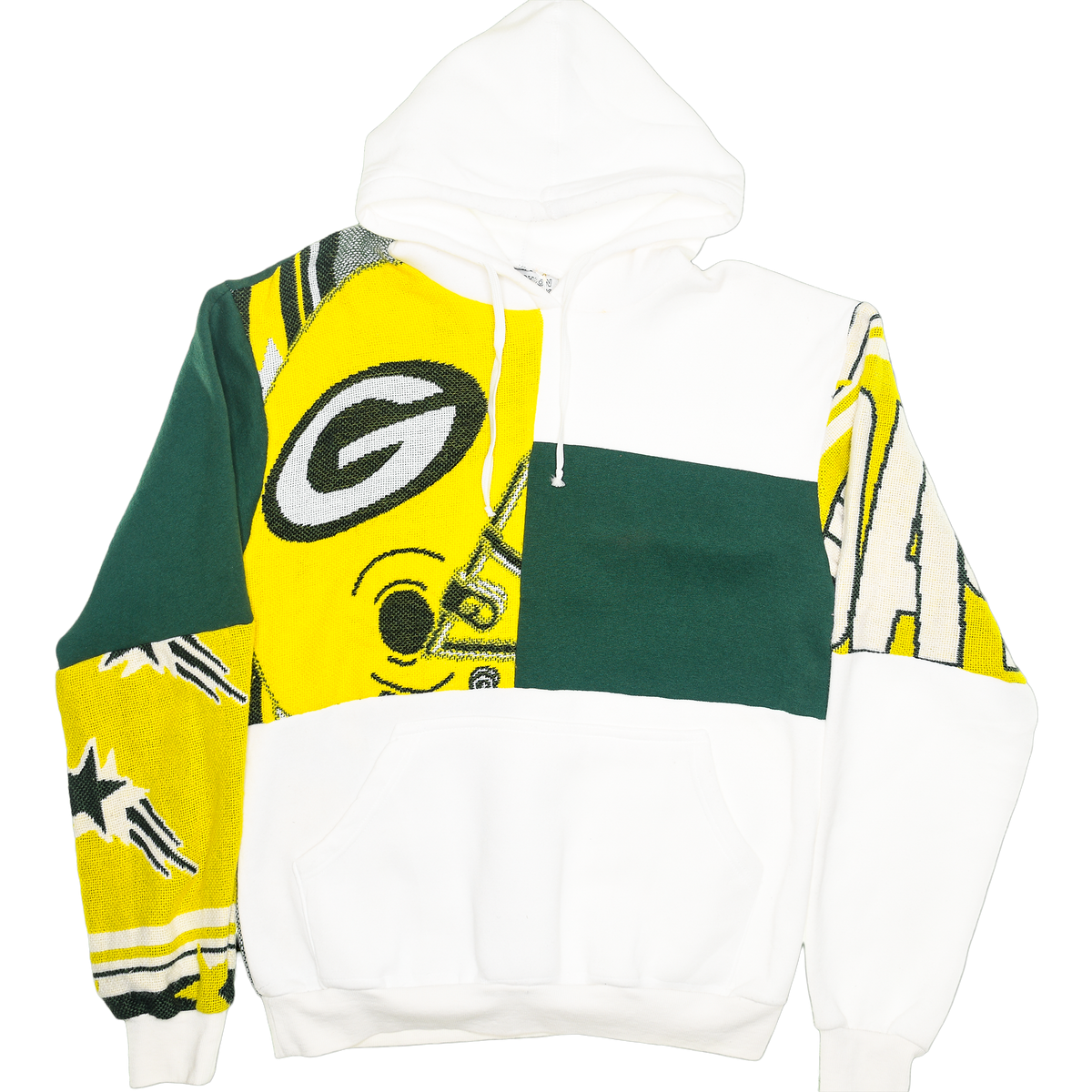 Green Bay Packers Patchwork Tapestry Hoodie