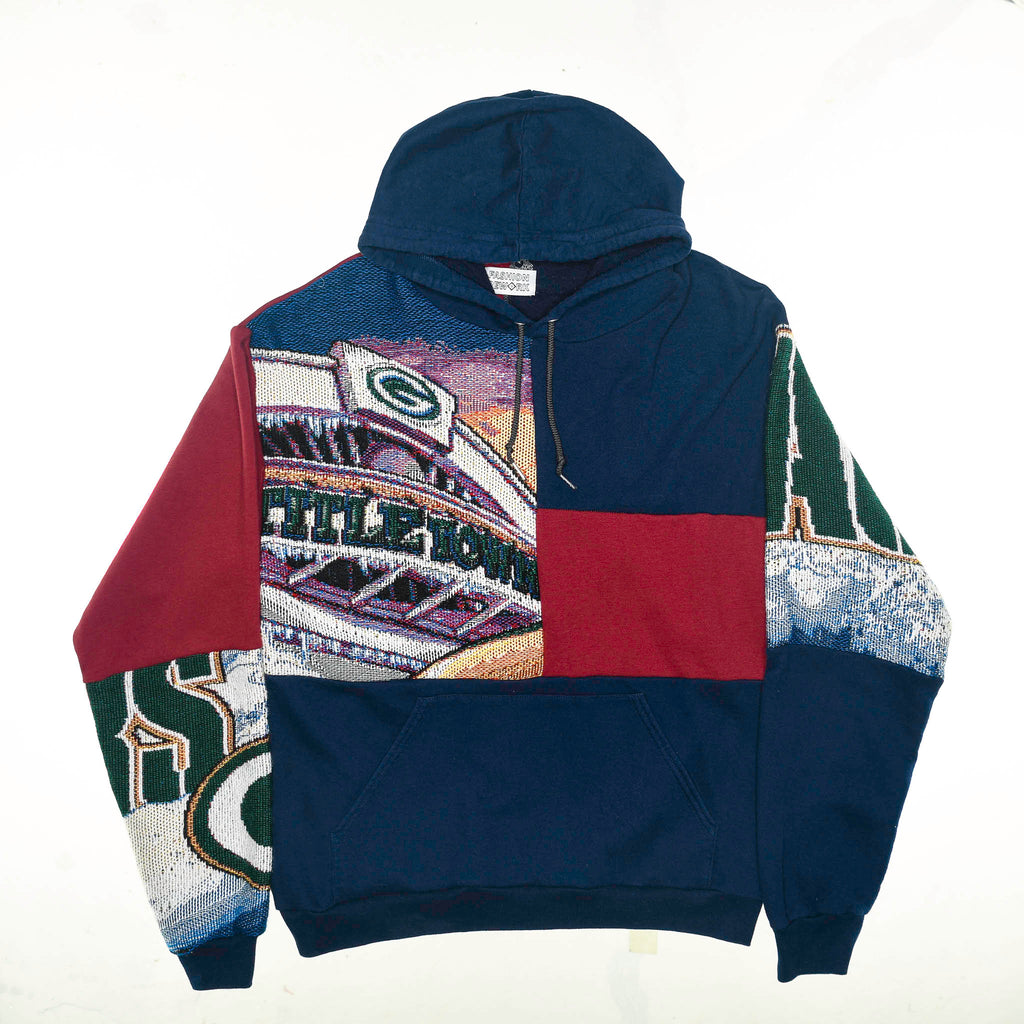 Green Bay Packers Patchwork Tapestry Hoodie