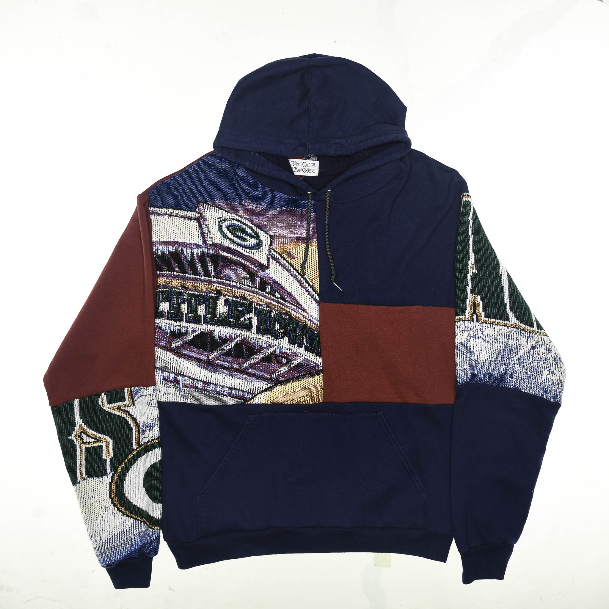 Green Bay Packers Patchwork Tapestry Hoodie