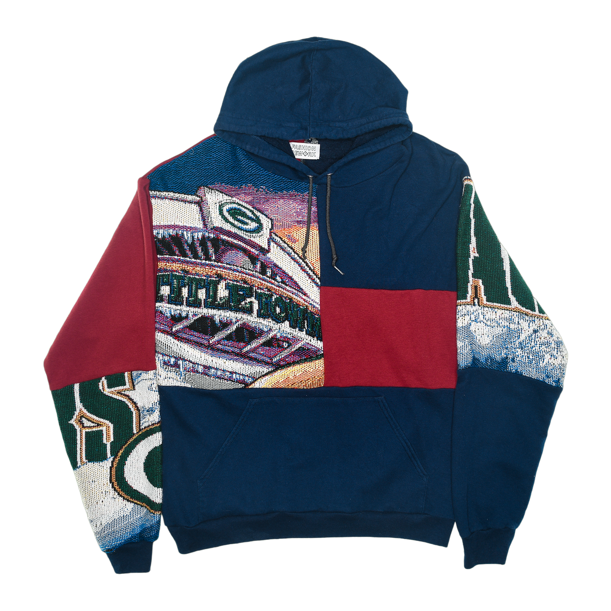 Green Bay Packers Patchwork Tapestry Hoodie
