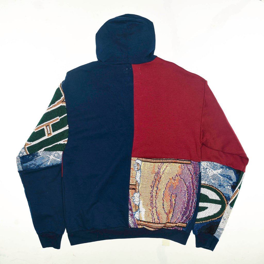 Green Bay Packers Patchwork Tapestry Hoodie
