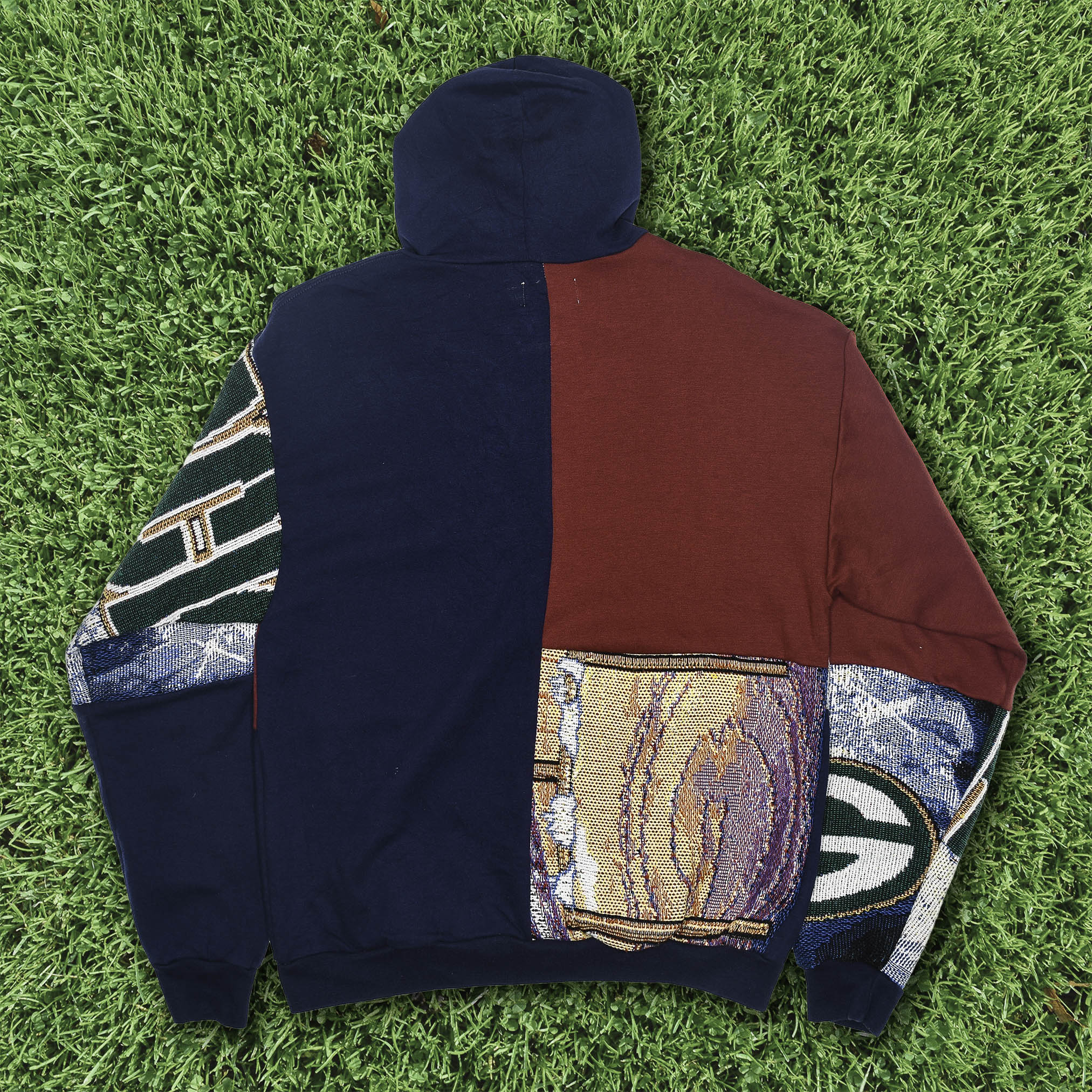 Green Bay Packers Patchwork Tapestry Hoodie