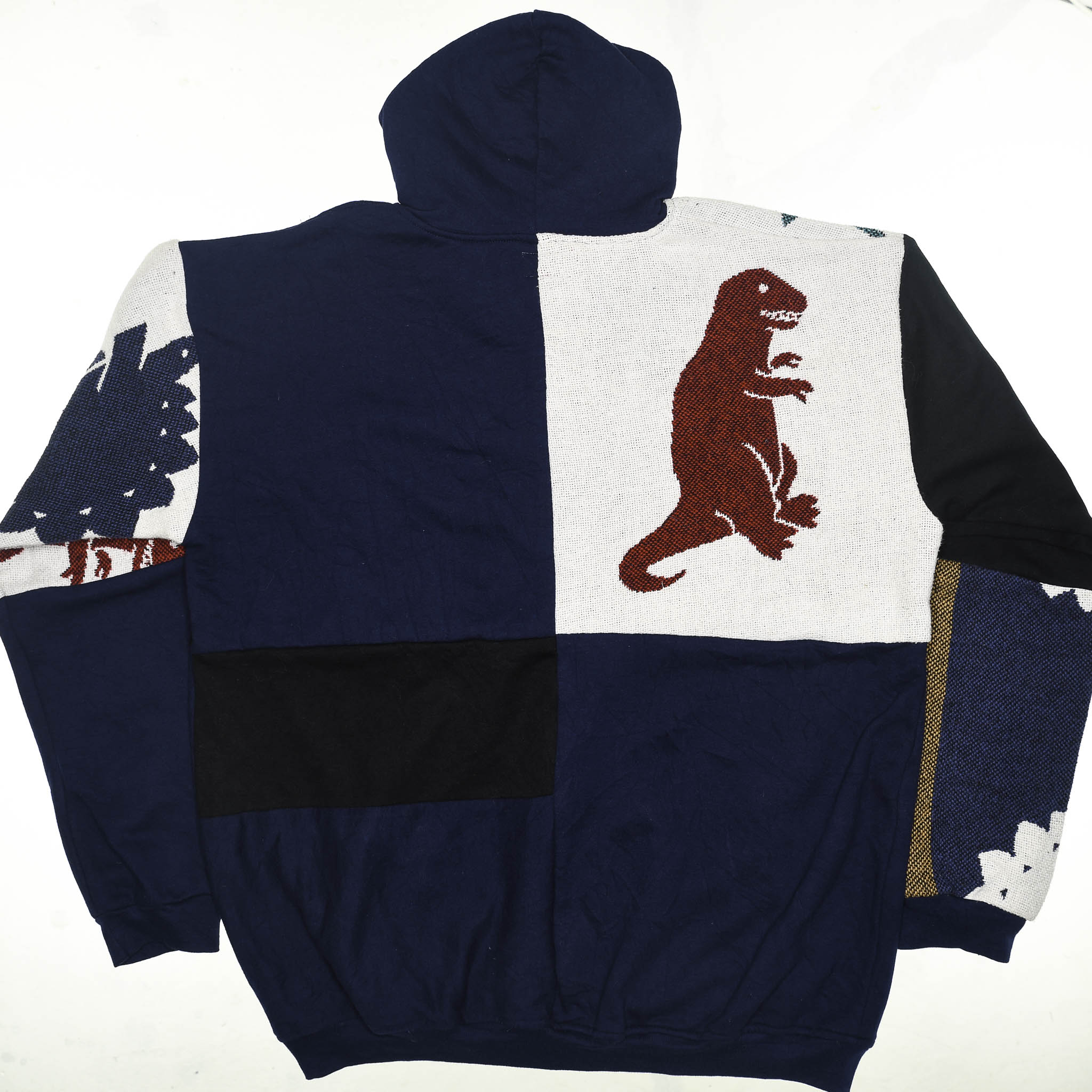 Ice Age Patchwork Tapestry Zip Up Hoodie
