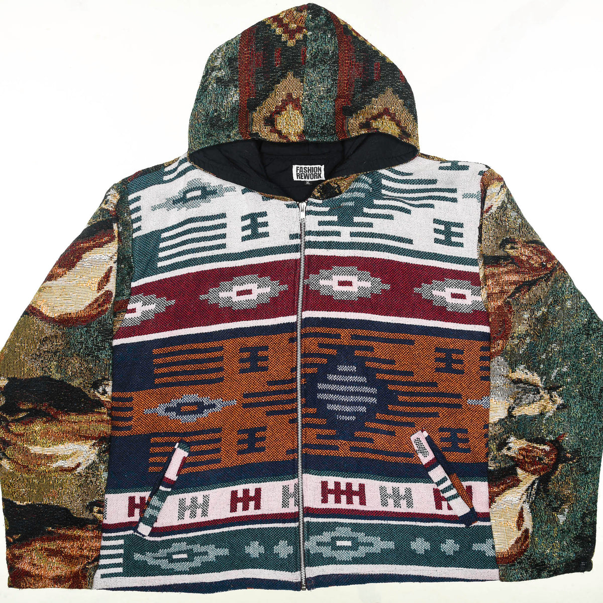 Southwest Wild Horses Double Tapestry Zip Through