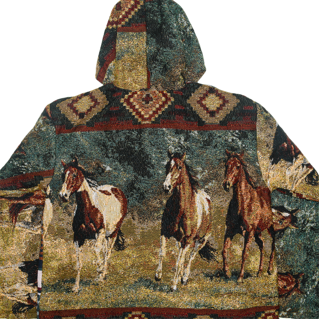 Southwest Wild Horses Double Tapestry Zip Through