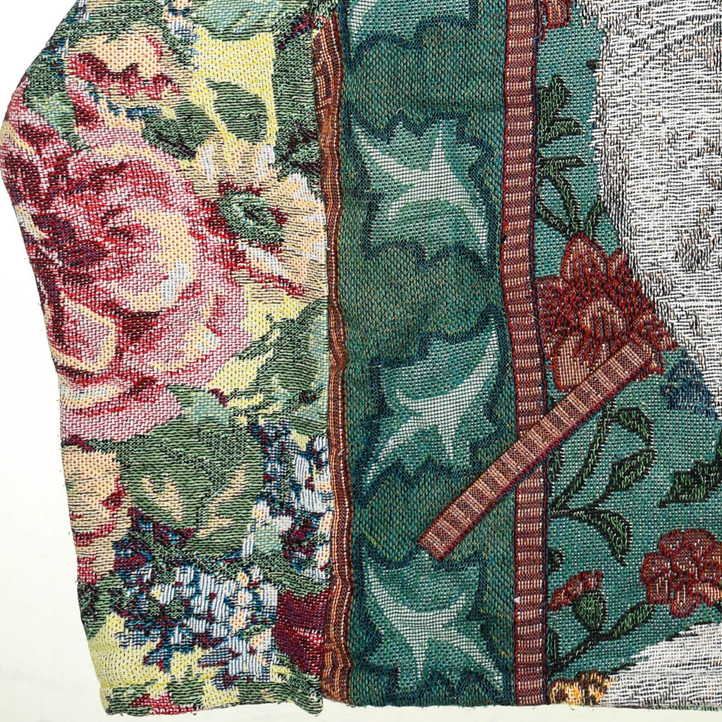 Floral Victorian Cat Full Tapestry Zip Up