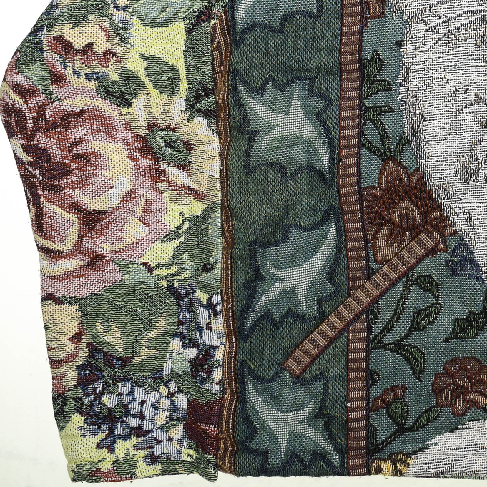 Floral Victorian Cat Full Tapestry Zip Up