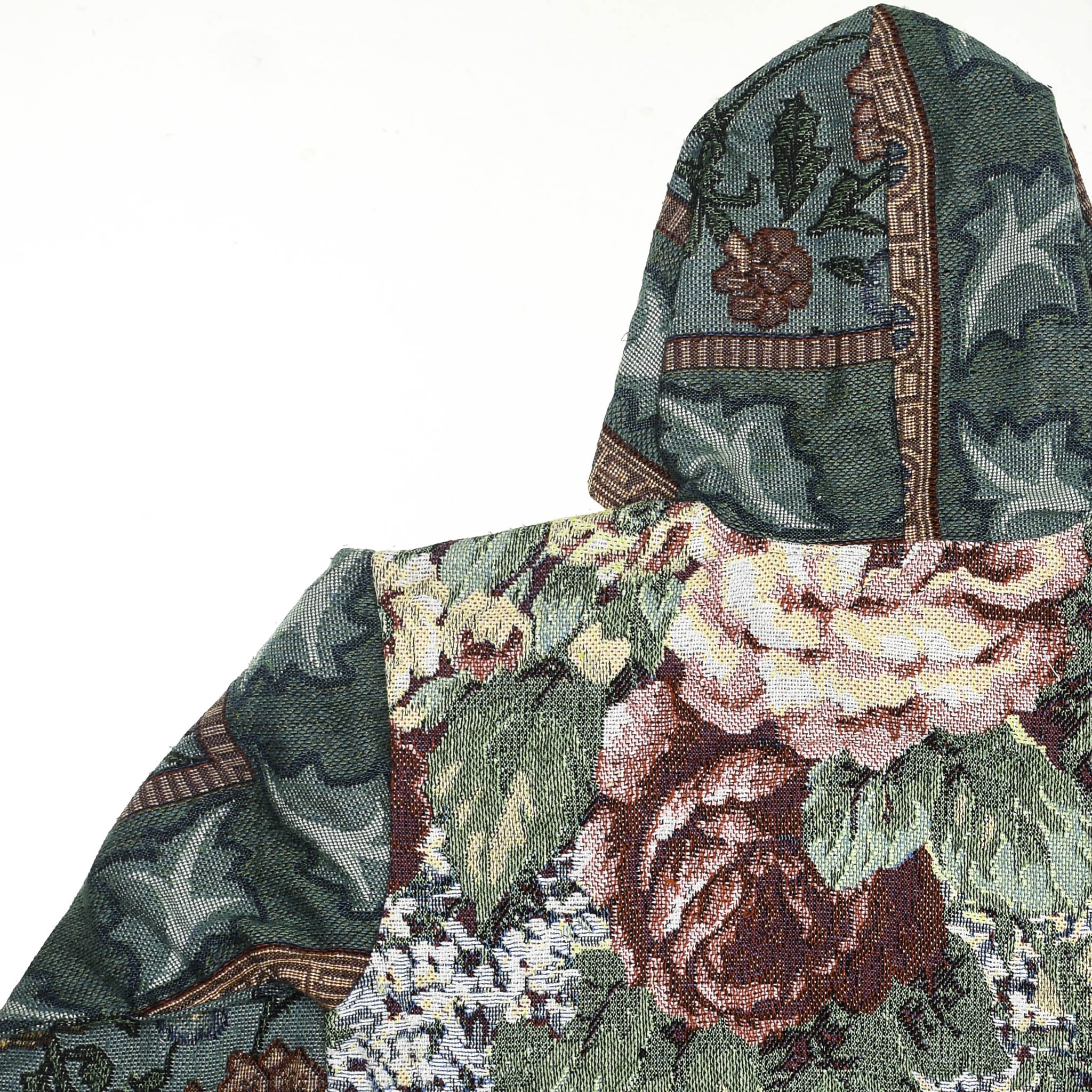 Floral Victorian Cat Full Tapestry Zip Up