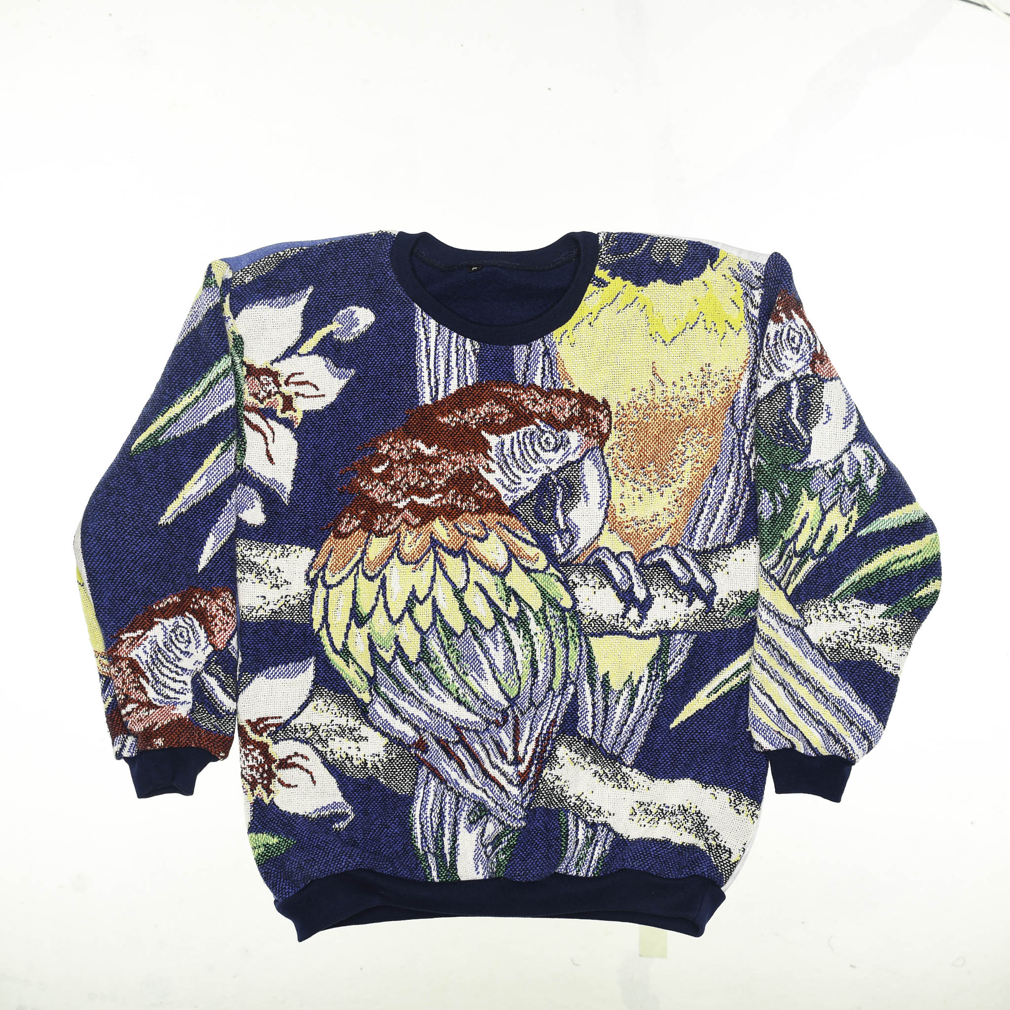 Parrot Tapestry Panel Pullover
