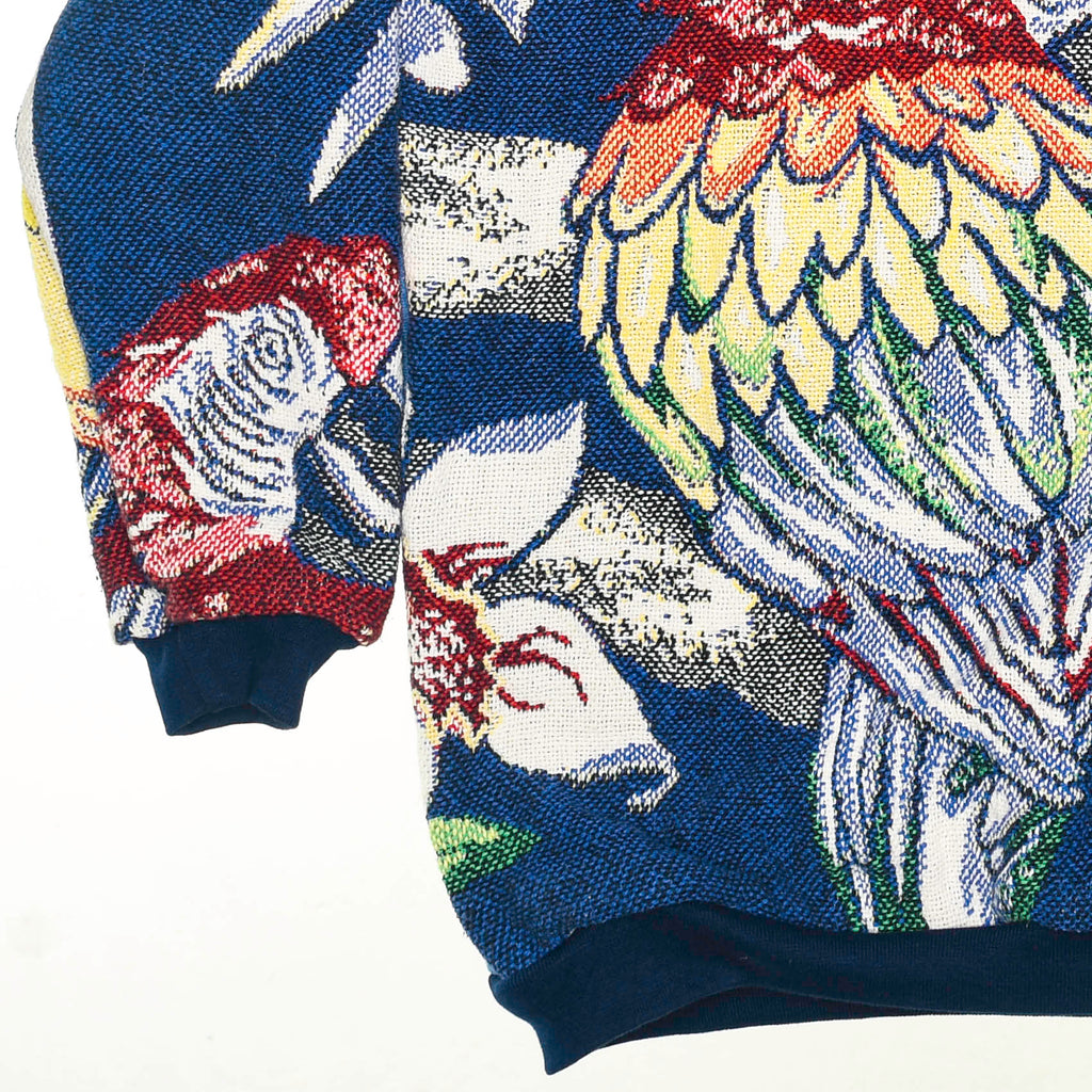 Parrot Tapestry Panel Pullover