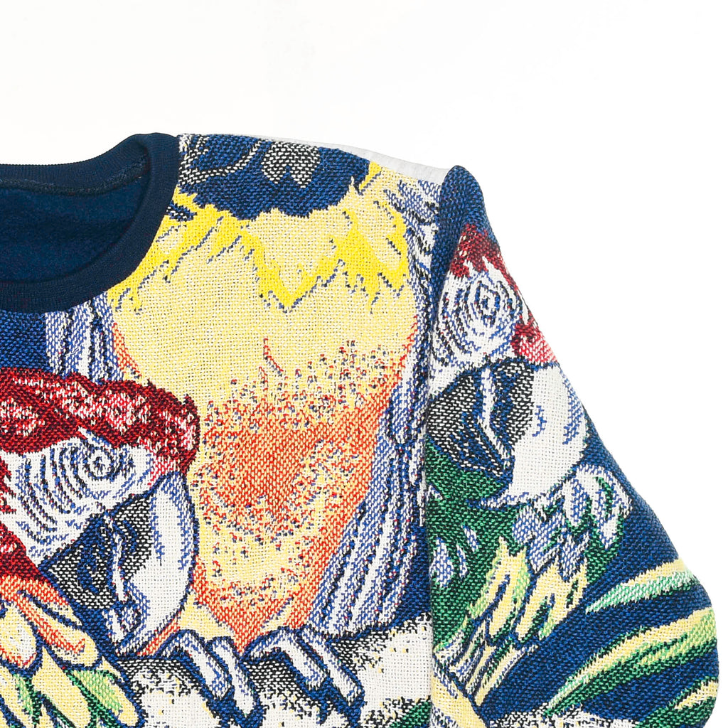 Parrot Tapestry Panel Pullover