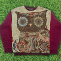Midnight Owl Full Tapestry Panel Pullover