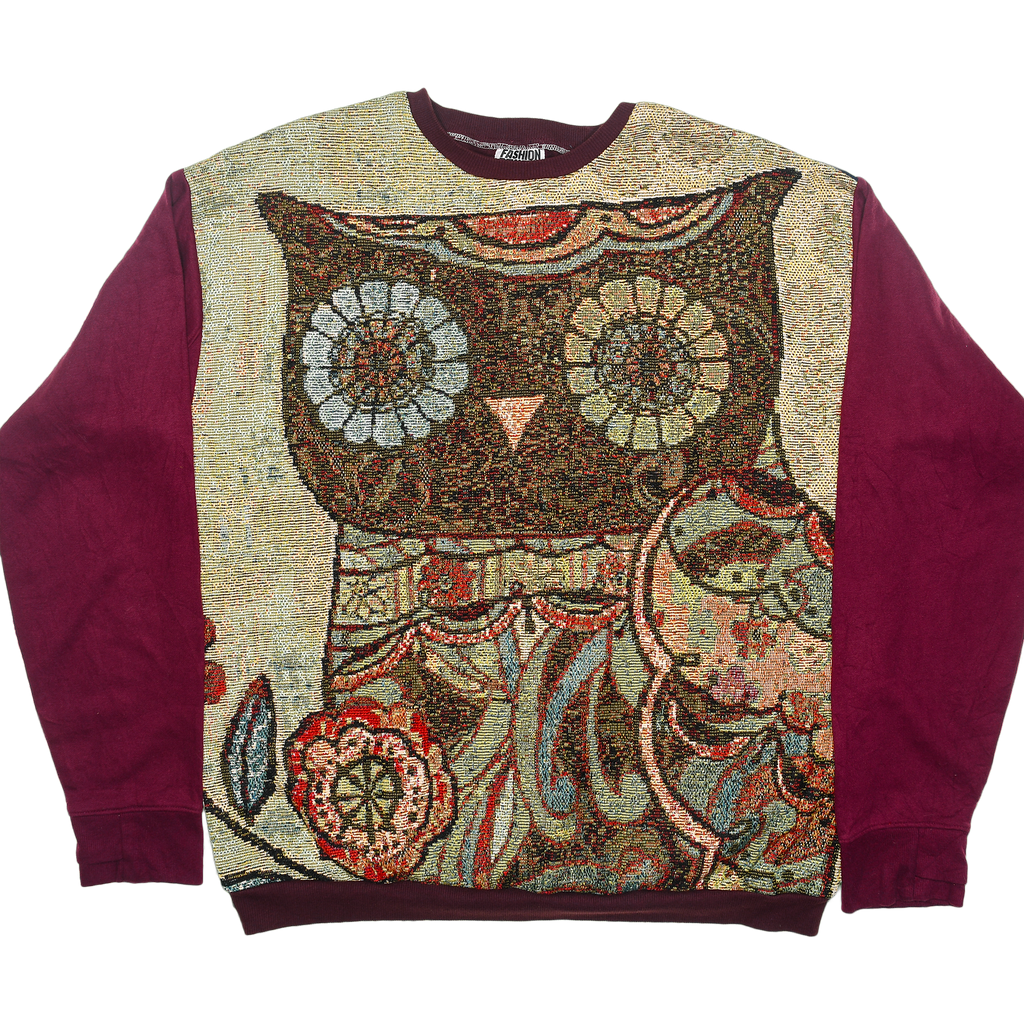 Midnight Owl Full Tapestry Panel Pullover