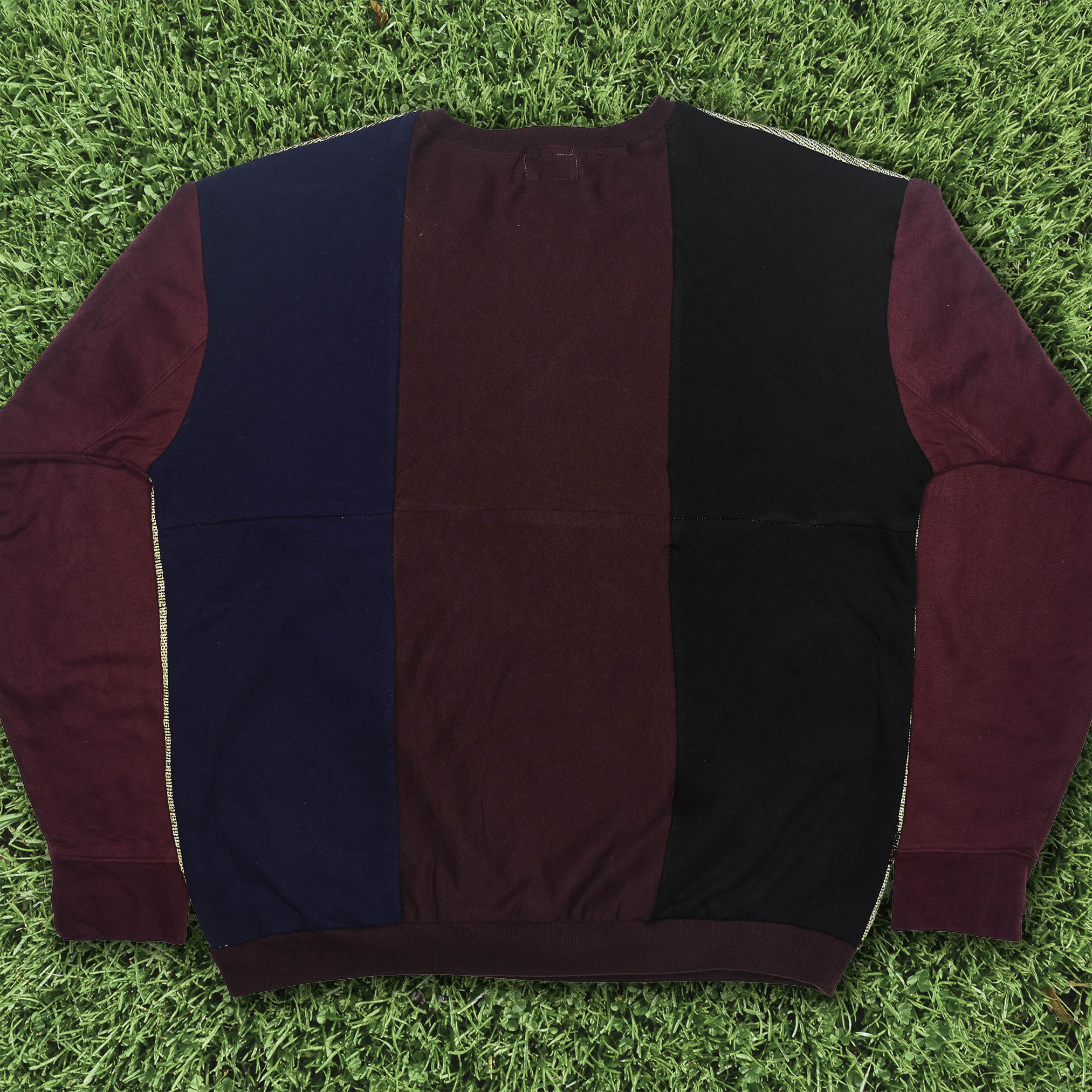 Midnight Owl Full Tapestry Panel Pullover — Retro Folk Art Sweatshirt