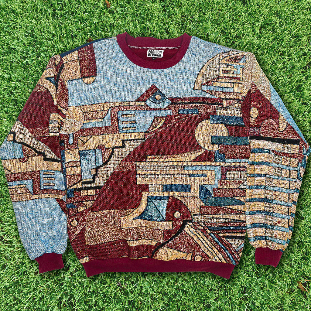 Art Brut Outsider Art Augustin Lesage Full Tapestry Pullover