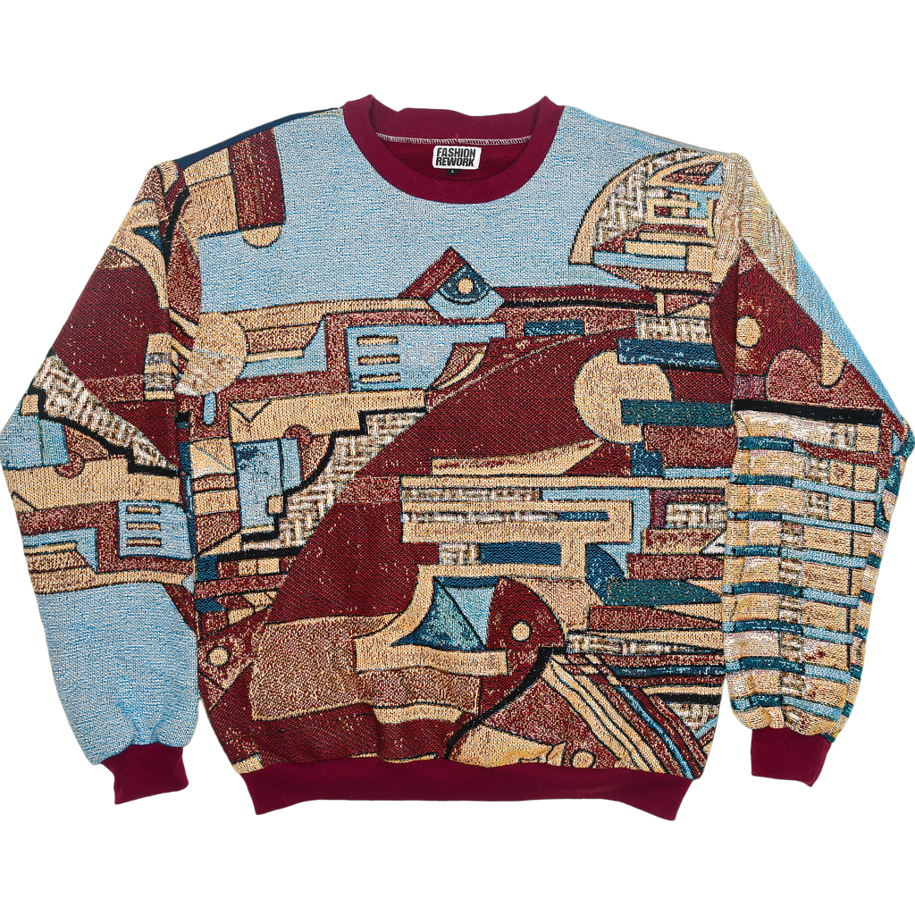 Art Brut Outsider Art Augustin Lesage Full Tapestry Panel Pullover
