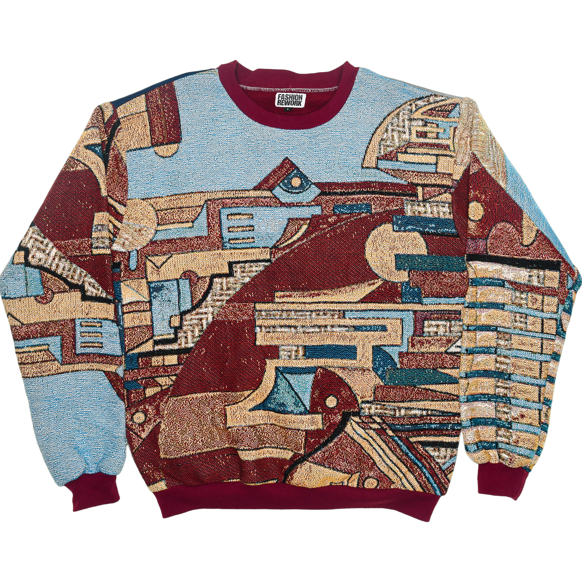 Art Brut Outsider Art Augustin Lesage Full Tapestry Panel Pullover