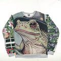 Magical Toad Wizard Full Tapestry Panel Pullover