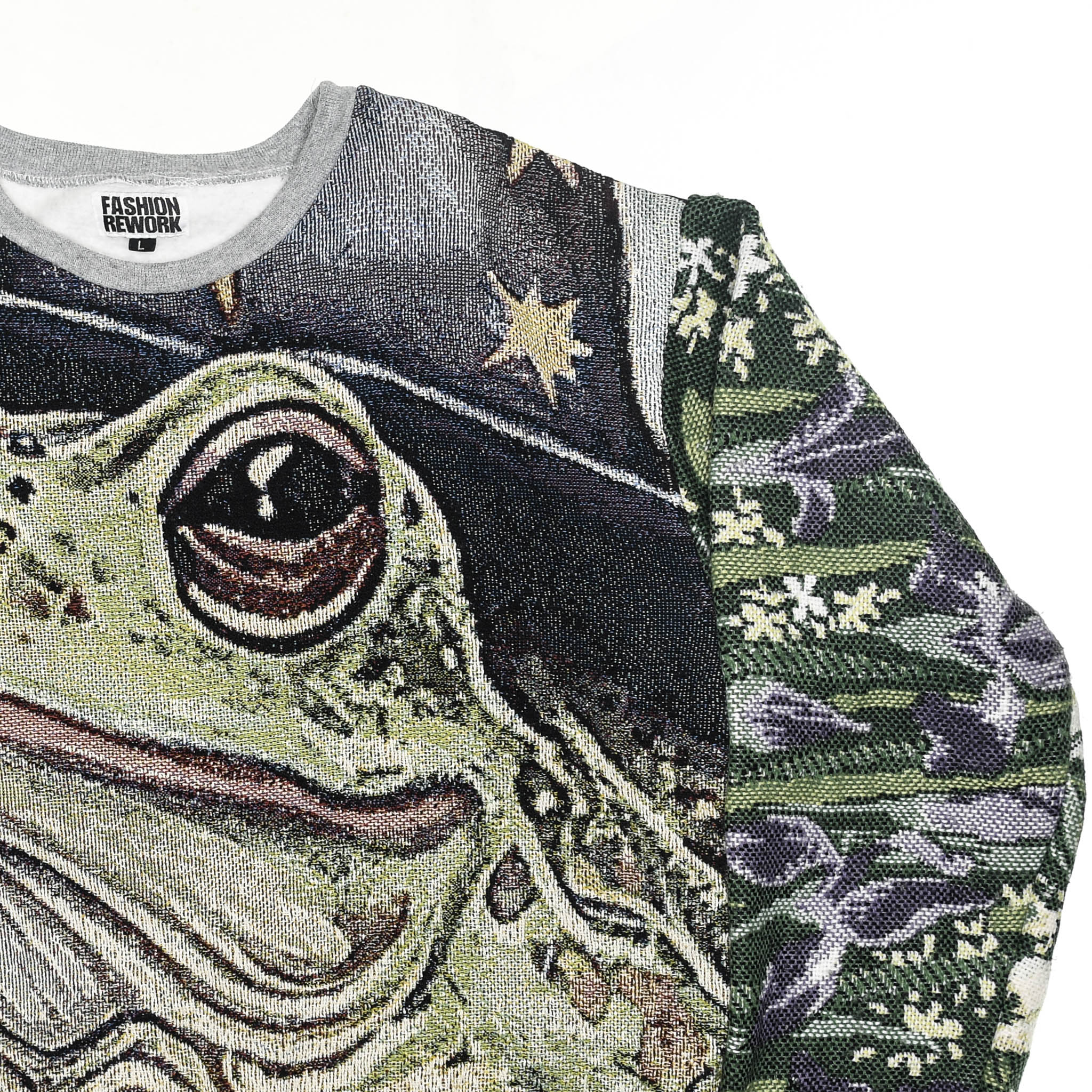 Frog Wizard Full Tapestry Panel Pullover