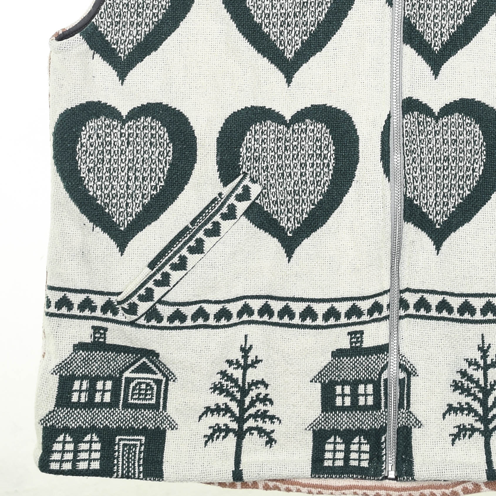 Heart Attack Full Tapestry Zip Up Vest