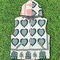 Heart Attack Full Tapestry Zip Up Vest