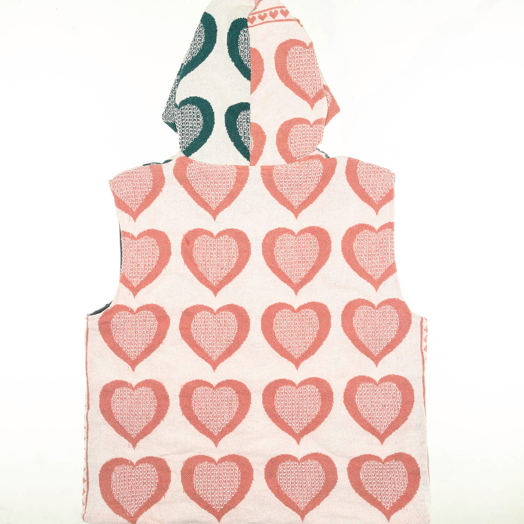 Heart Attack Full Tapestry Zip Up Vest