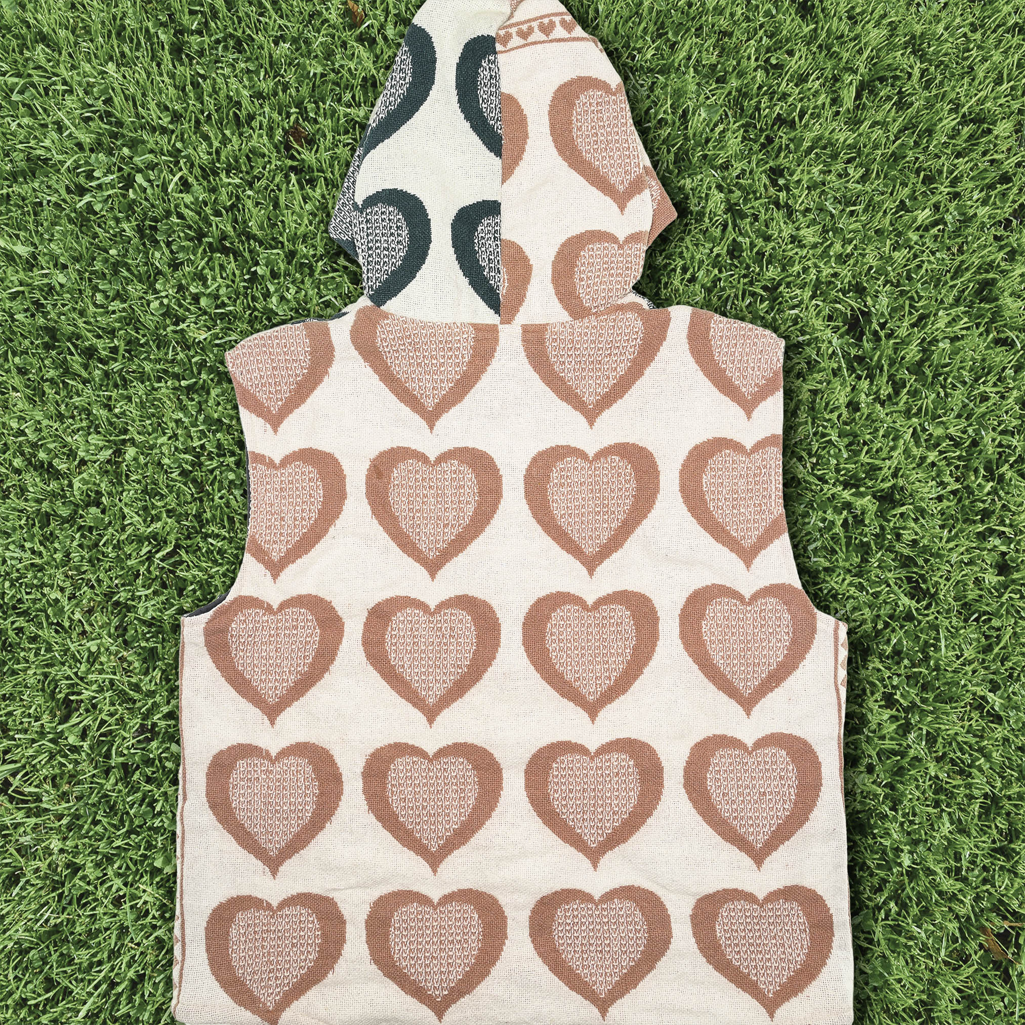 Heart Attack Full Tapestry Zip Up Vest