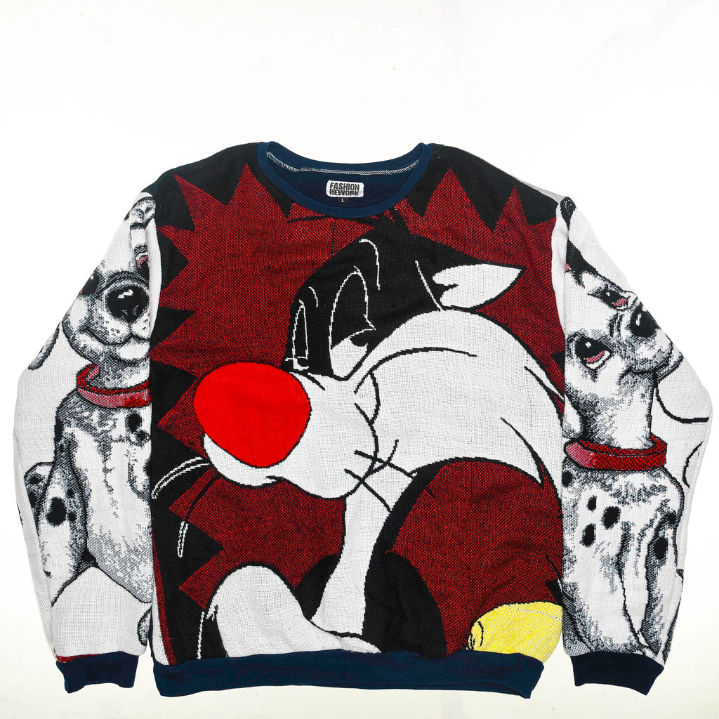 Childhood Cartoon Full Tapestry Panel Pullover