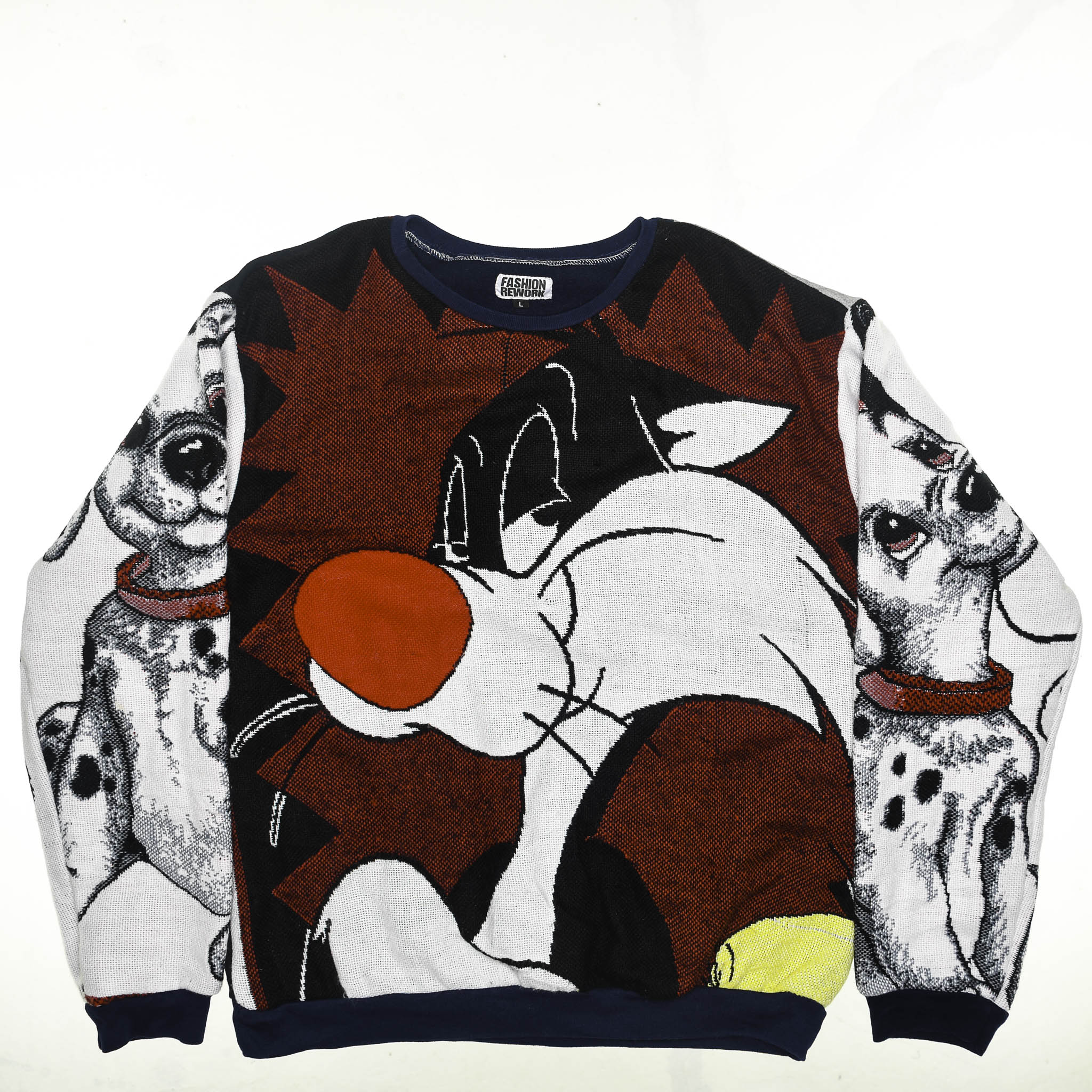 Childhood Cartoon Full Tapestry Panel Pullover