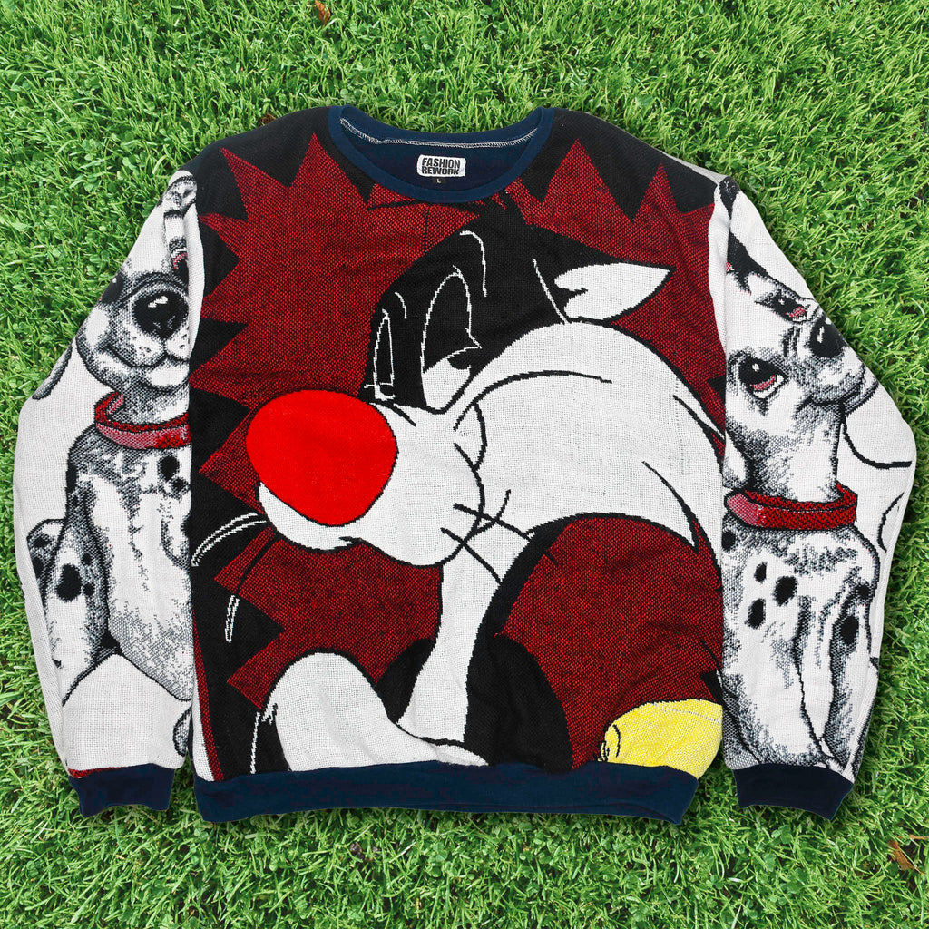 Childhood Cartoon Full Tapestry Panel Pullover
