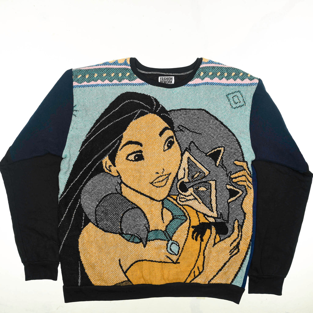 Meeko & Pocahontas Tapestry Panel Pullover