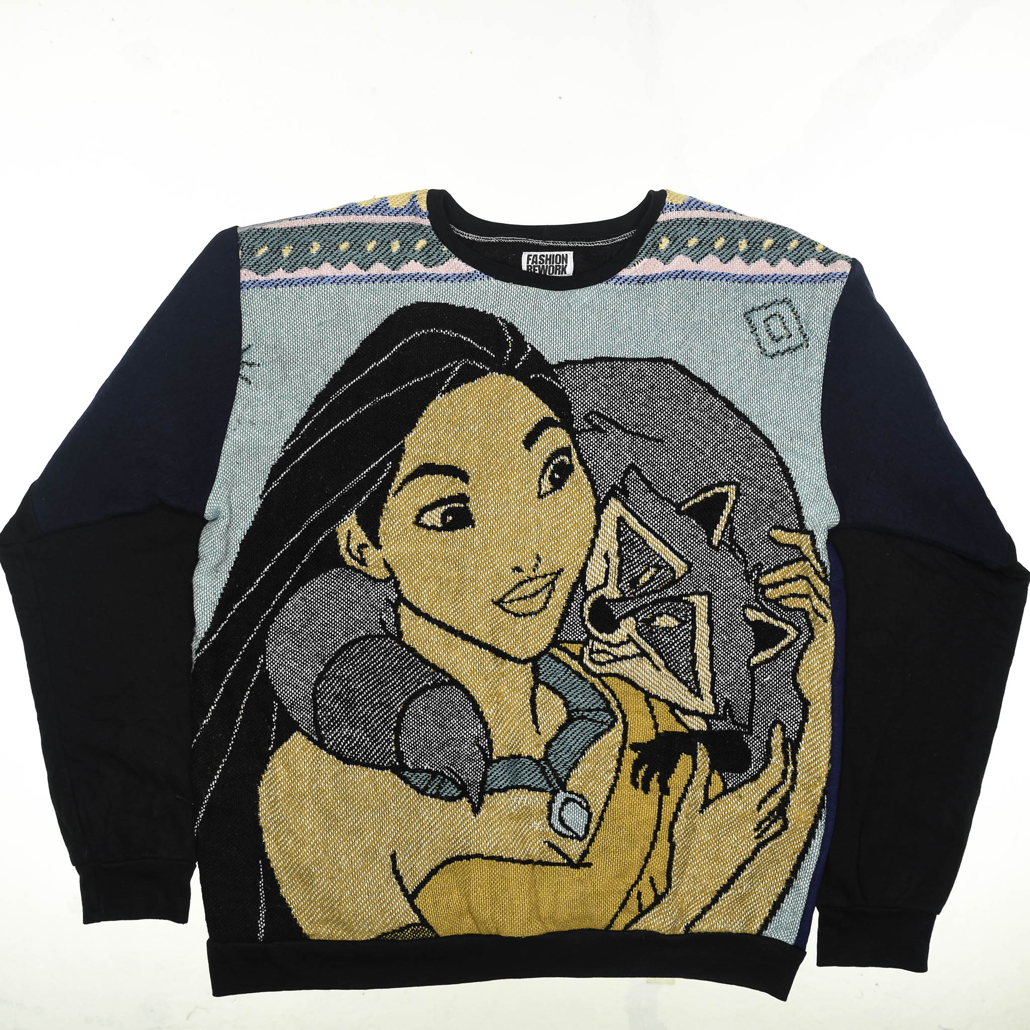 Meeko & Pocahontas Tapestry Panel Pullover