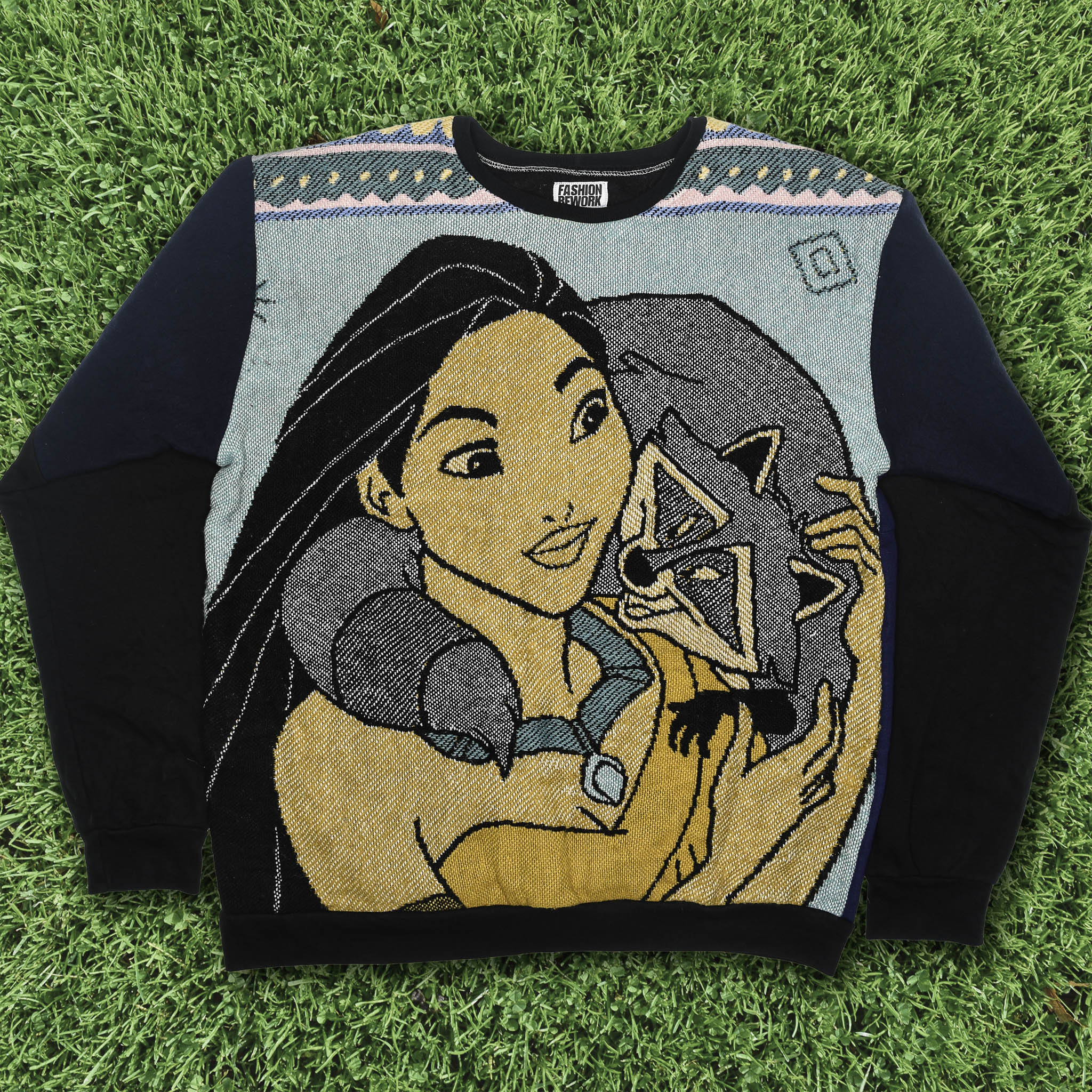 Meeko & Pocahontas Tapestry Panel Pullover