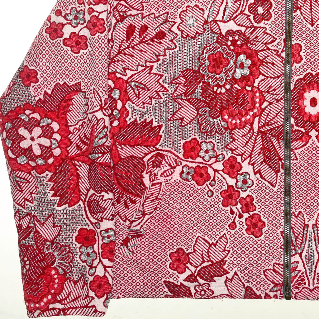 Floral & Hearts Gingham Full Tapestry Zip Through