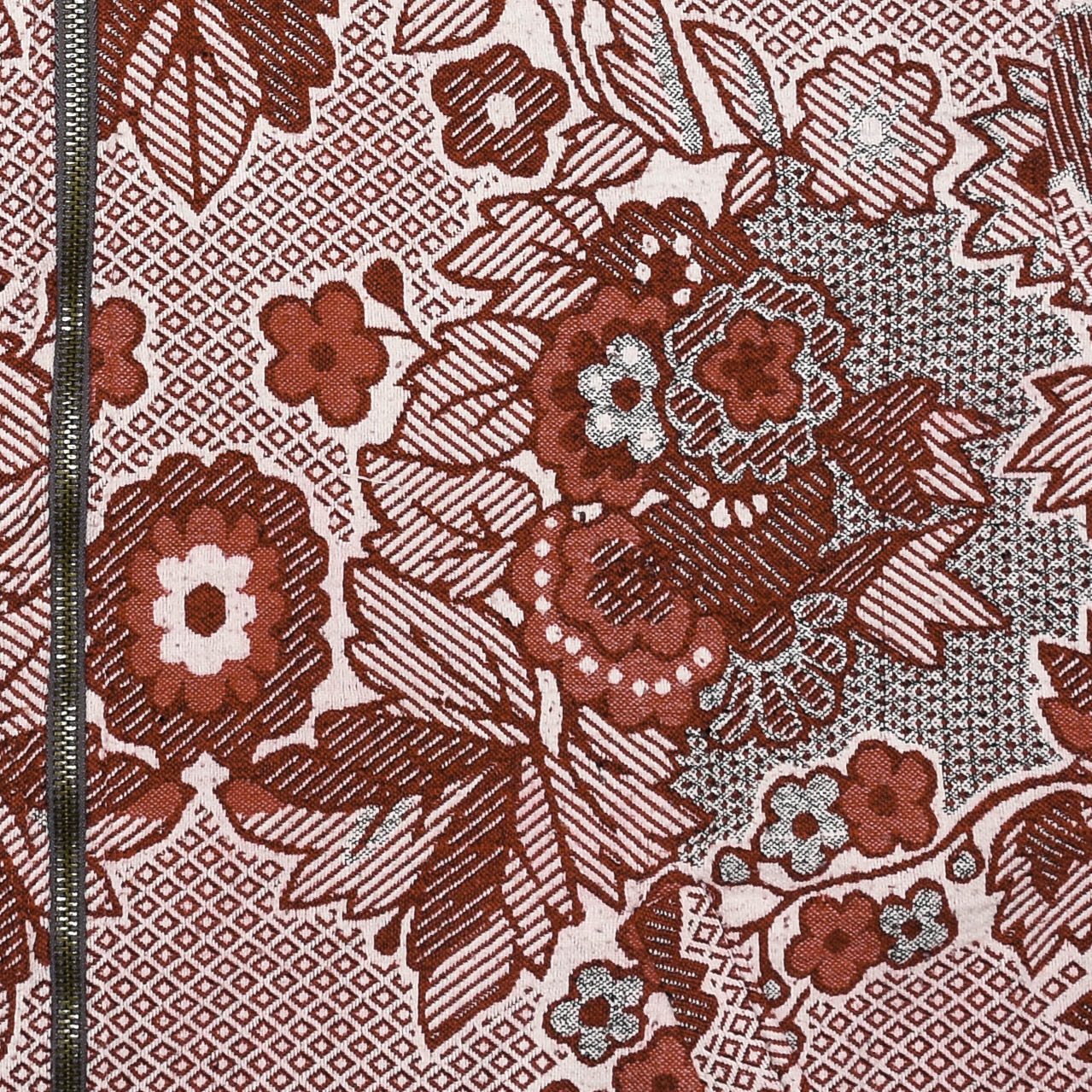 Floral & Hearts Gingham Full Tapestry Zip Through