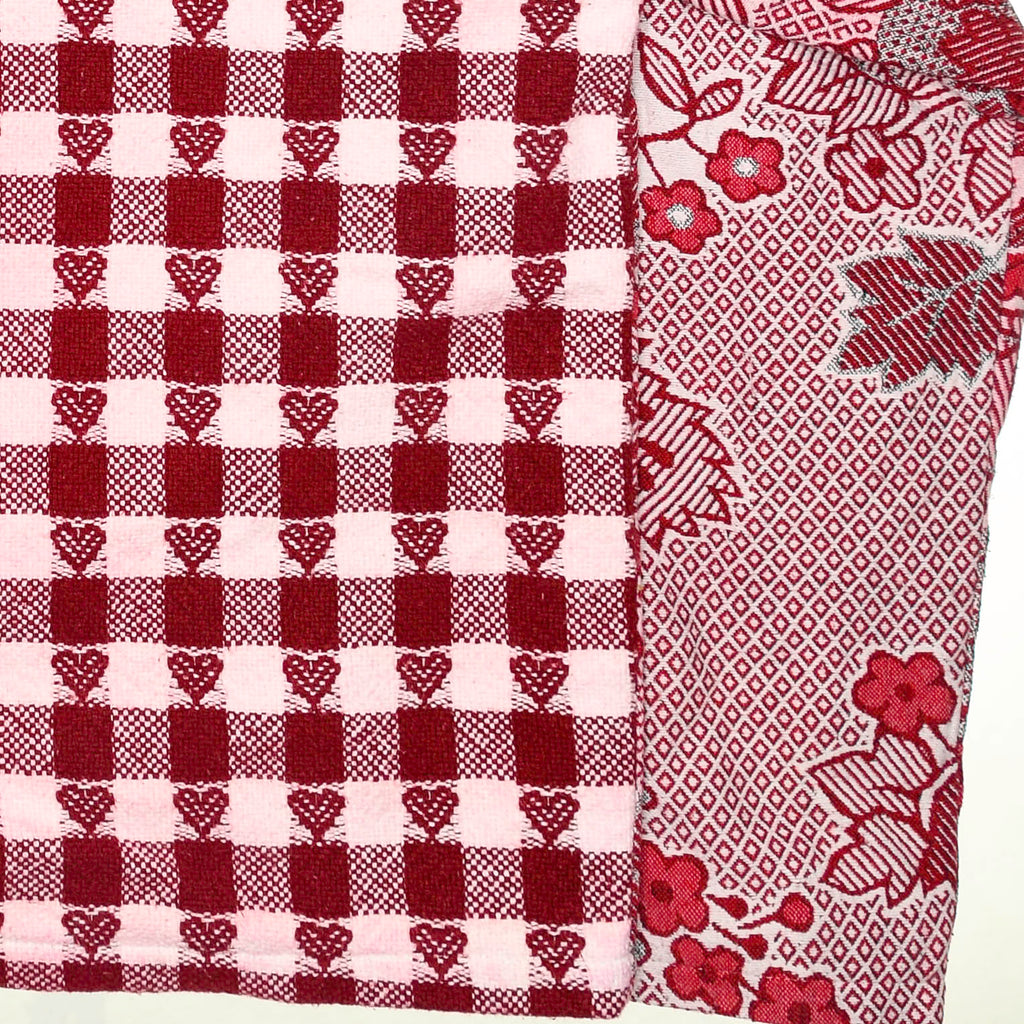 Floral & Hearts Gingham Full Tapestry Zip Through