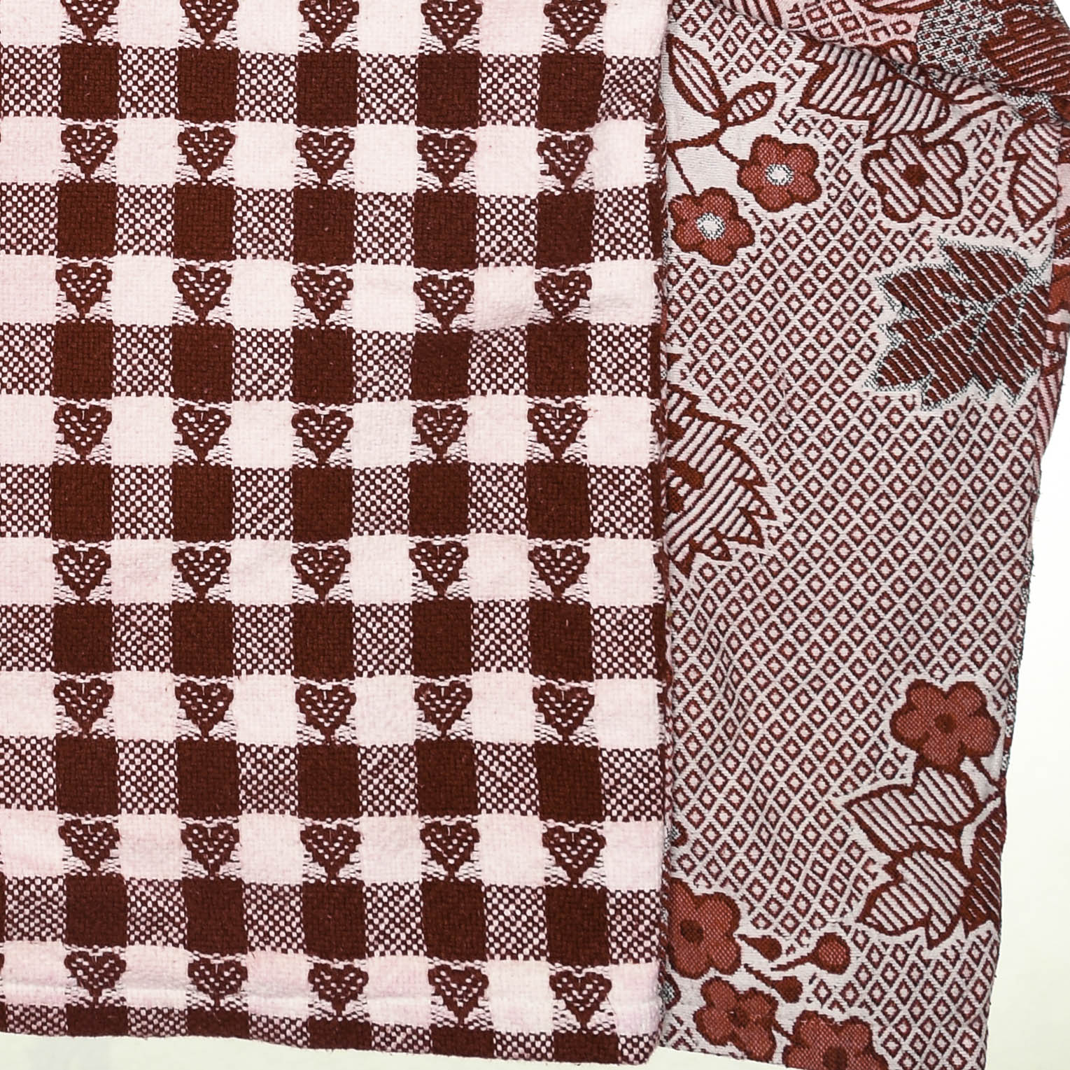 Floral & Hearts Gingham Full Tapestry Zip Through