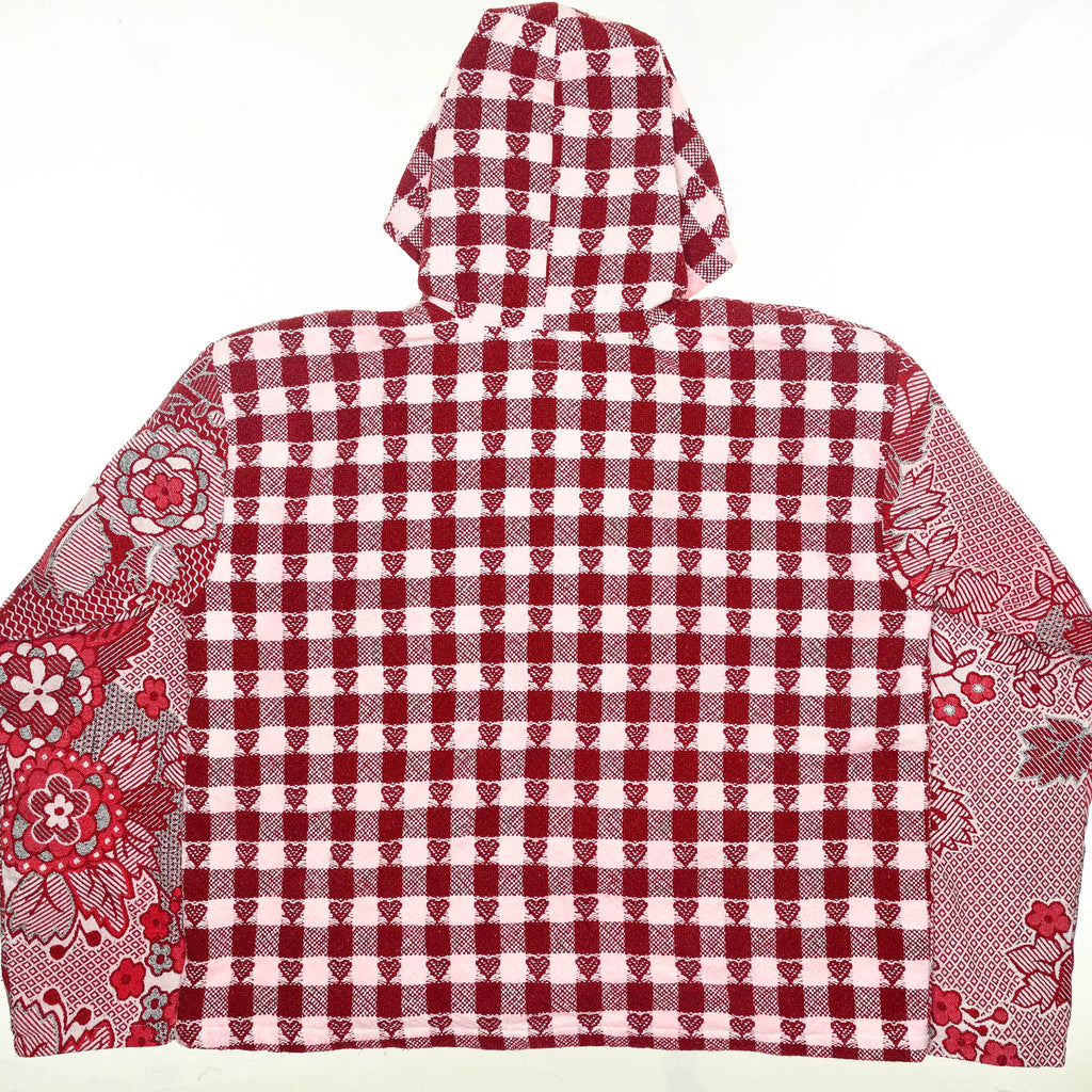 Floral & Hearts Gingham Full Tapestry Zip Through