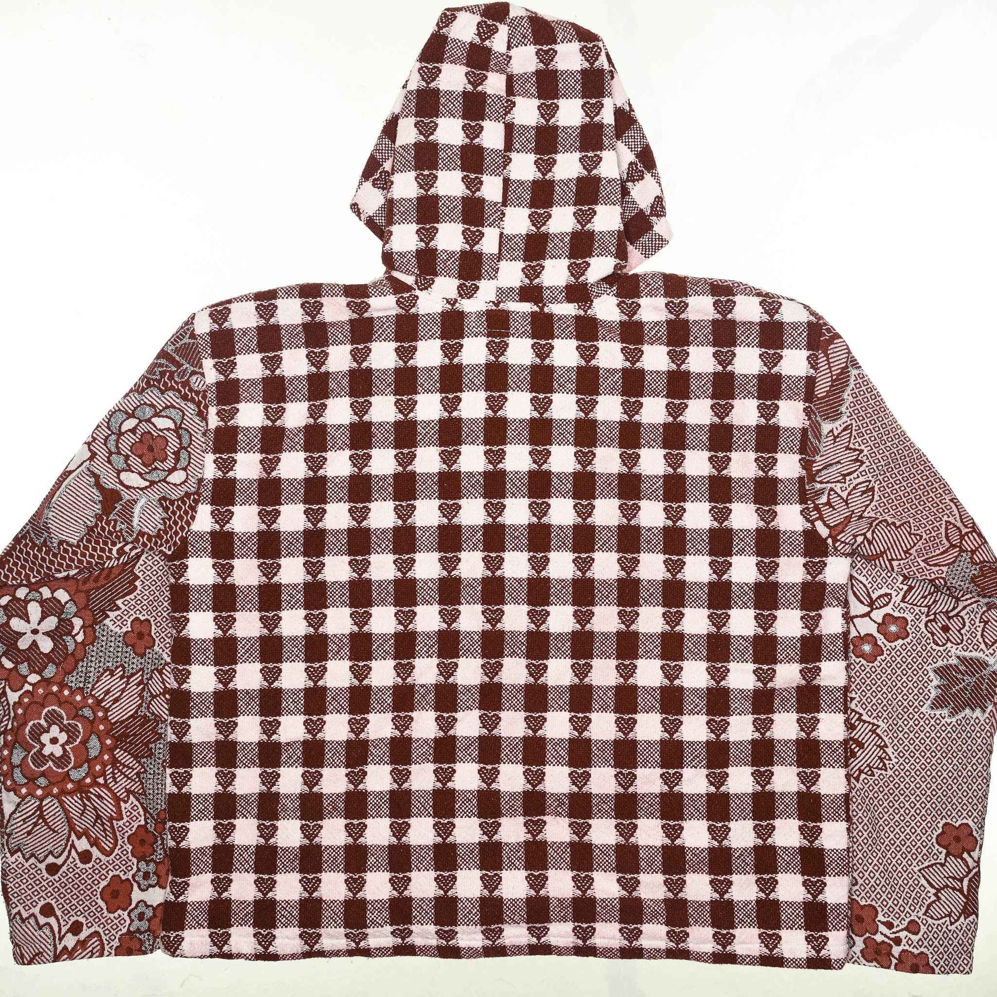 Floral & Hearts Gingham Full Tapestry Zip Through